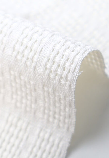 Tissu Dobby à pois en coton biologique RFD au mètre, 45 pouces de large, 332 g/m²