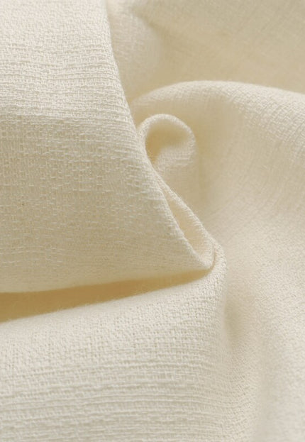 Beige Criss-Cross Organic Cotton Dobby Fabric, 58 inches wide, 122 GSM