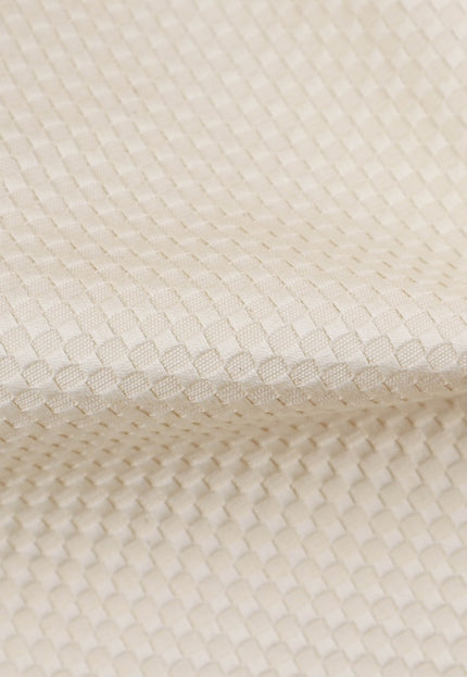 Tela dobby de panal de algodón puro, color greige, 45 pulgadas de ancho, 245 g/m²