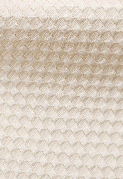 Tela dobby de panal de algodón puro, color greige, 45 pulgadas de ancho, 245 g/m²