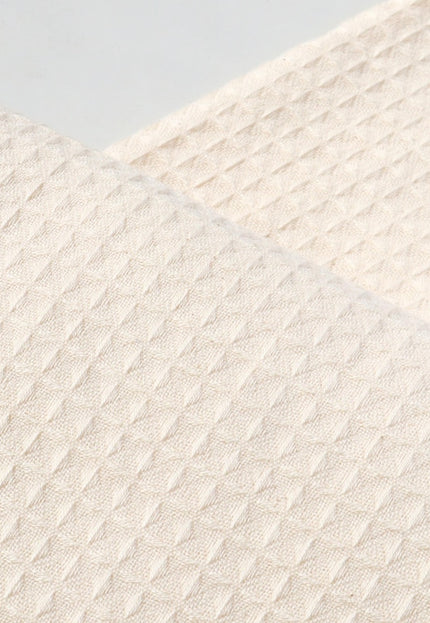 Tela dobby de algodón orgánico con diseño de panal, por yarda, 58 pulgadas de ancho, 190 g/m²