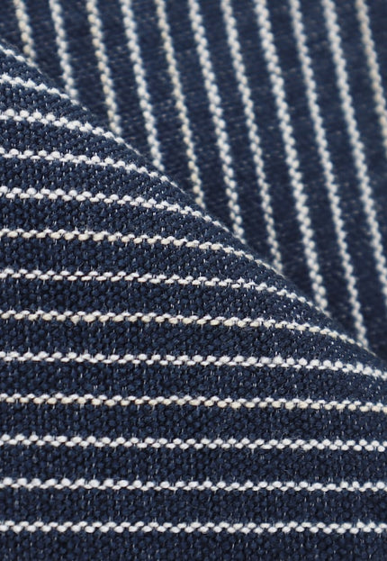 Telar manual de mezcla de lana de yak negra y algodón con rayas blancas, tela por yarda, 40s/2 hilos, 237 GSM, 45 pulgadas de ancho