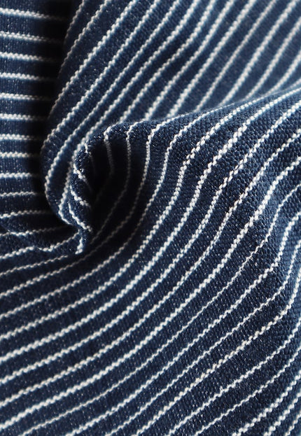 Telar manual de mezcla de lana de yak negra y algodón con rayas blancas, tela por yarda, 40s/2 hilos, 237 GSM, 45 pulgadas de ancho