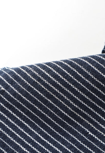 Telar manual de mezcla de lana de yak negra y algodón con rayas blancas, tela por yarda, 40s/2 hilos, 237 GSM, 45 pulgadas de ancho