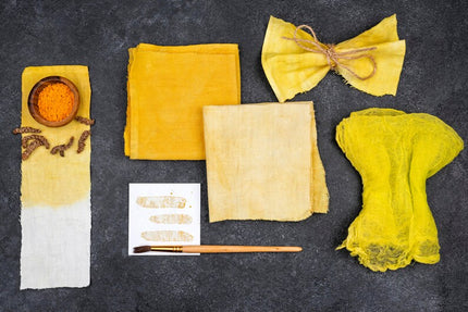 Naturally Dyed 3-ply Hemp Samples, 11 A4 inch swatches