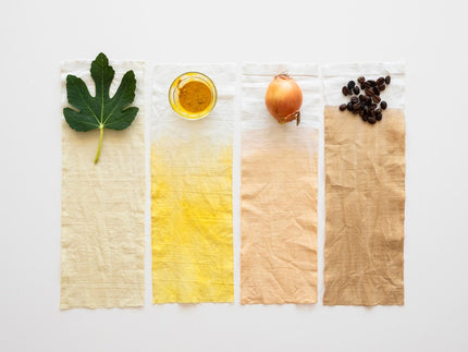 Naturally Dyed 3-ply Hemp Samples, 11 A4 inch swatches