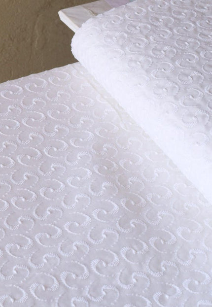 RFD Organic Cotton Schiffli Fabric by the yard, 48 inches wide, 123 GSM