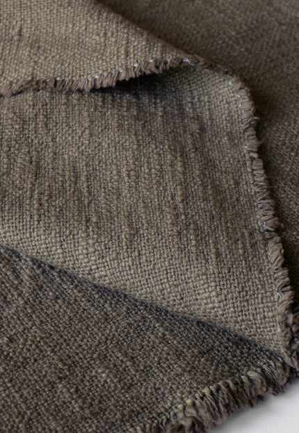 Handwoven Wool–Cotton Blend Slub Fabric | 270 GSM | 52” Wide