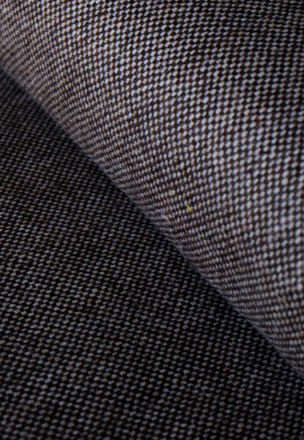 Dark Brown Yak Wool Tweed (Plain, Herringbone & Twill) Fabric, 320 GSM, 54" wide