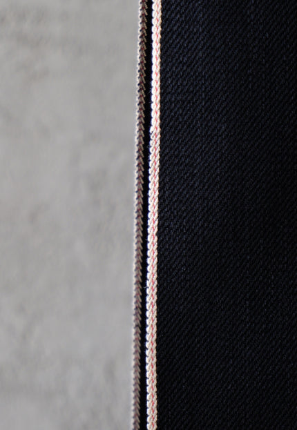 Japanese Black Selvedge Denim Fabric - 33" Wide, 396 GSM (12.5oz)