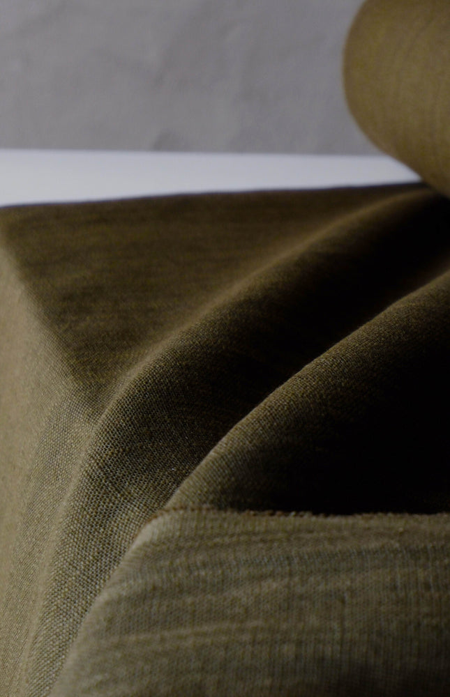 Handwoven Stinging Nettle Fabric: Plant-Dyed Textile, 50" Wide, 320 GSM