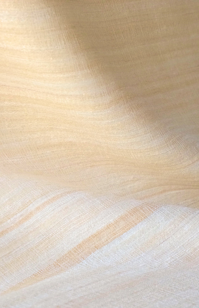 Handwoven Washed Tussar Silk Fabric | Softened Wild Silk | 44” Wide | 170 GSM