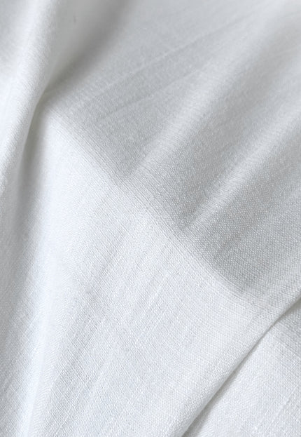 Linen-Merino Wool Spandex Stretch Fabric, 38" Wide, 200 GSM (2-Way Stretch)