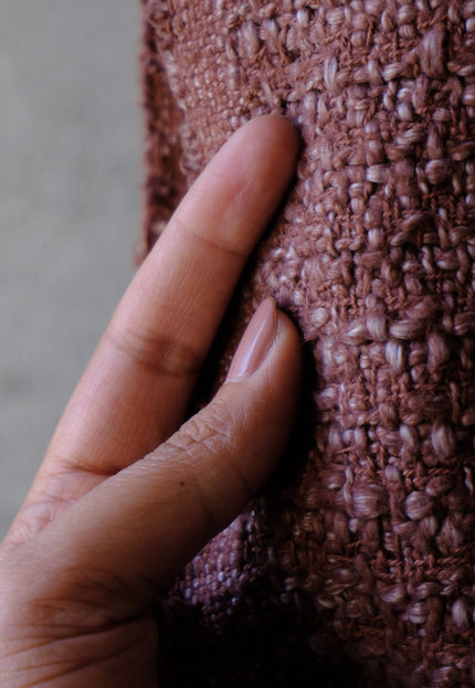 Textured Wool–Cotton Blend Loop-Over Weave Fabric | 300 GSM | 46” Wide