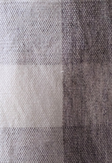 Handwoven Checkered Kala Cotton + Kutchh Wool Fabric, 45" Wide, 270 GSM