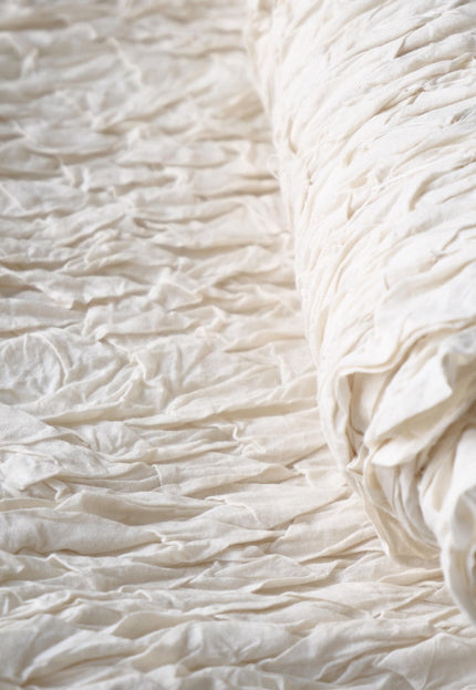Textured Tufted Cotton Fabric, Manually Stitched | 28" Wide | 200 GSM