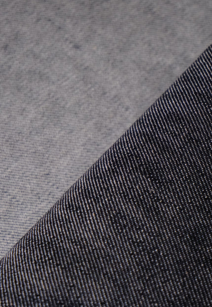 Japanese Black Selvedge Denim Fabric - 33" Wide, 396 GSM (12.5oz)