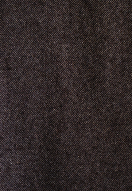 Dark Brown Yak Wool Tweed (Plain, Herringbone & Twill) Fabric, 320 GSM, 54" wide