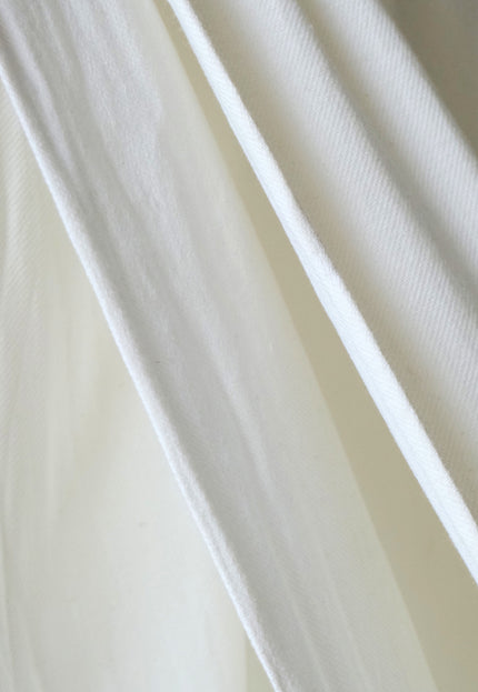 Merino Wool Cotton Twill Fabric, 150 GSM Lightweight Blend, 50” Wide