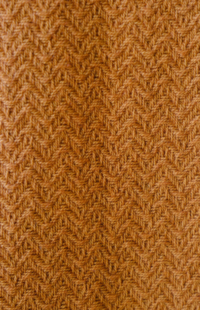Handwoven Wool-Cotton Double Herringbone Fabric, 300 GSM, 46" Wide