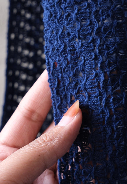 Crocheted Cotton Lace Fabric, 40" Wide, 170 GSM