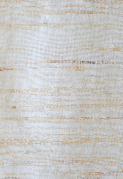 Handwoven Eri Silk Fabric by the Yard | Natural Ivory Peace Silk | 44” Wide | 220 GSM