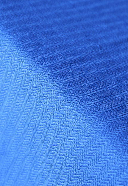 Indigo Hemp Herringbone Fabric with Black Selvedge | 54" wide | 240 GSM