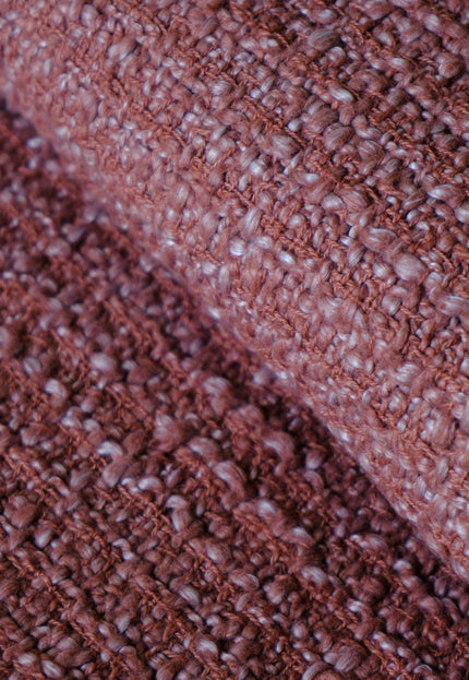 Textured Wool–Cotton Blend Loop-Over Weave Fabric | 300 GSM | 46” Wide