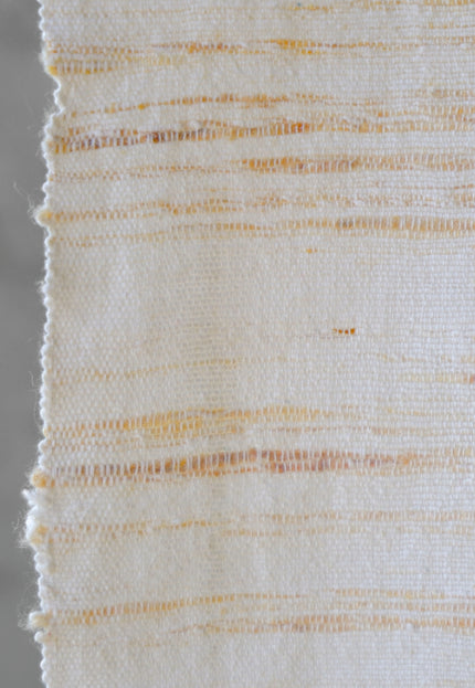 Handwoven Eri Silk Fabric by the Yard | Natural Ivory Peace Silk | 44” Wide | 220 GSM