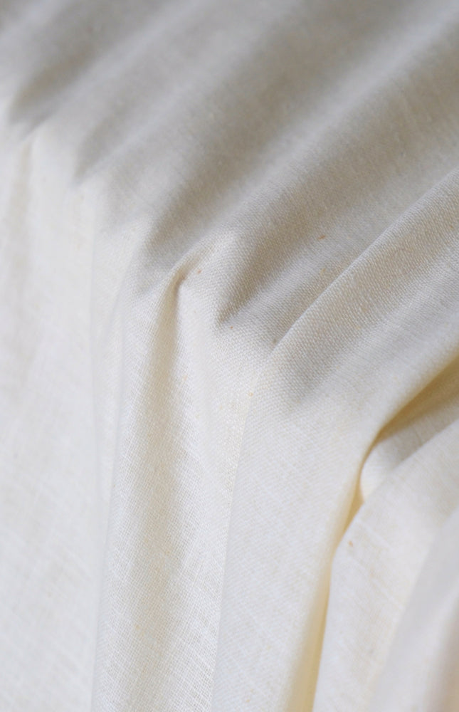 Ahimsa Silk Satin Fabric, 150 GSM Peace Silk, 44" Wide Ivory
