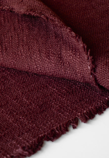 Handwoven Wool–Cotton Blend Slub Fabric | 270 GSM | 52” Wide