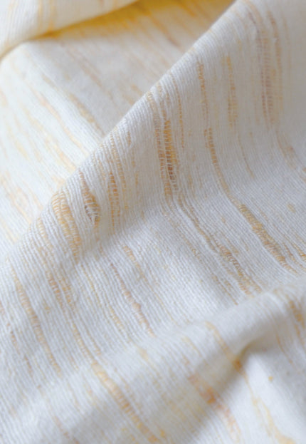 Handwoven Eri Silk Fabric by the Yard | Natural Ivory Peace Silk | 44” Wide | 220 GSM