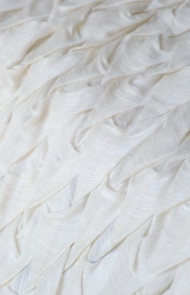Hand-Tufted Mulberry Silk Fabric, 200 GSM, 22" Wide