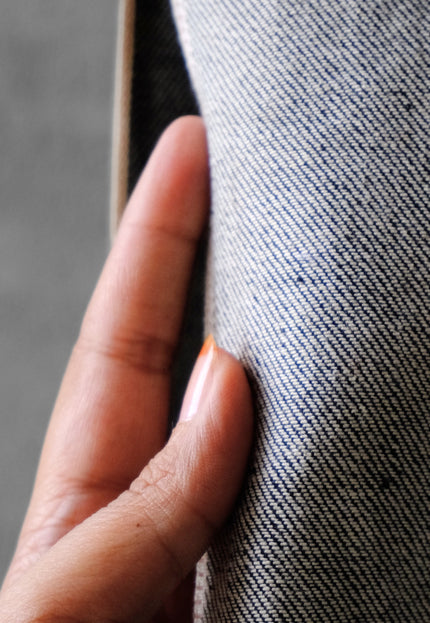 Japanese Black Selvedge Denim Fabric - 33" Wide, 396 GSM (12.5oz)