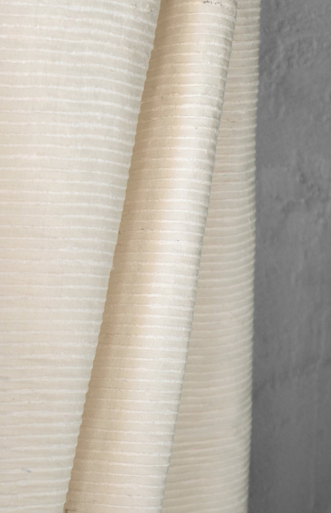 Tussar Silk Noil Striped Fabric | 280 GSM | 44” Wide