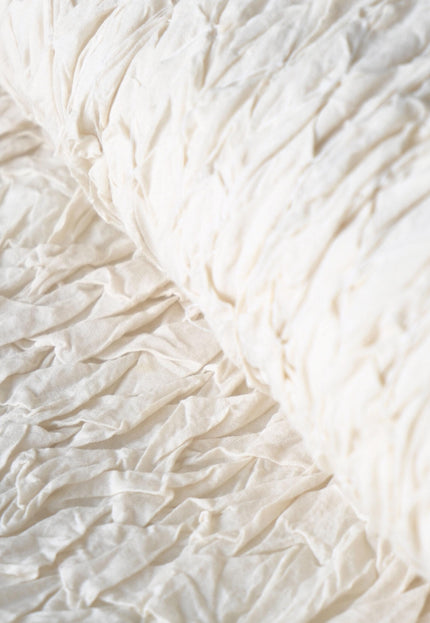 Textured Tufted Cotton Fabric, Manually Stitched | 28" Wide | 200 GSM