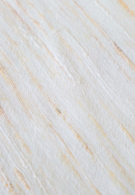 Handwoven Eri Silk Fabric by the Yard | Natural Ivory Peace Silk | 44” Wide | 220 GSM