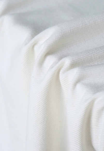 Merino Wool Cotton Twill Fabric, 150 GSM Lightweight Blend, 50” Wide