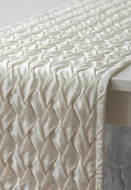 Hand-Tufted Mulberry Silk Fabric, Sculpted Textured Silk, 200 GSM, 22" Wide