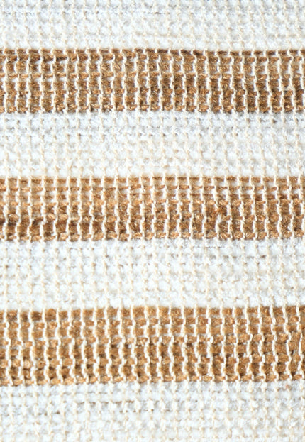 Handloom Eri Silk Fabric with Silk Pile Stripes | 44” Wide | 125 GSM