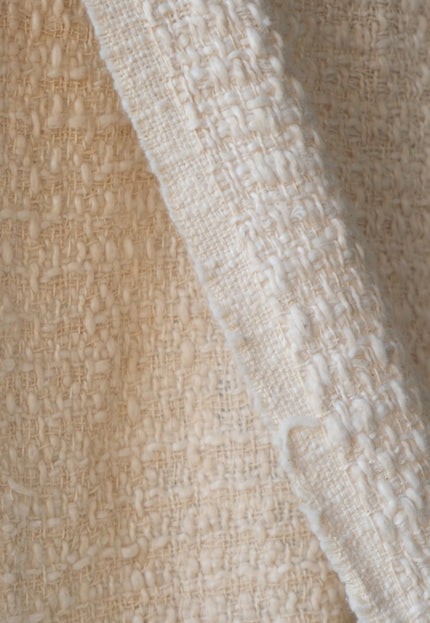 Textured Wool–Cotton Blend Loop-Over Weave Fabric | 300 GSM | 46” Wide