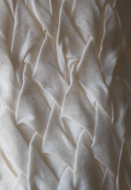 Hand-Tufted Mulberry Silk Fabric, Sculpted Textured Silk, 200 GSM, 22" Wide