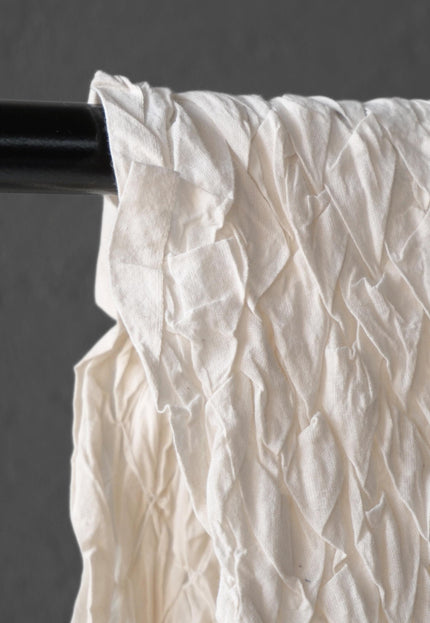Textured Tufted Cotton Fabric, Manually Stitched | 28" Wide | 200 GSM
