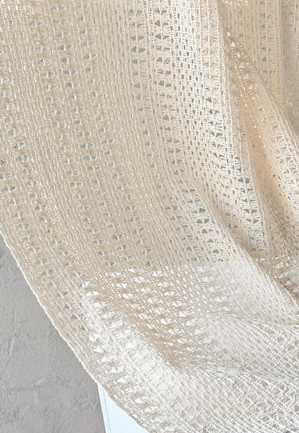 Crocheted Cotton Lace Fabric, 40" Wide, 170 GSM