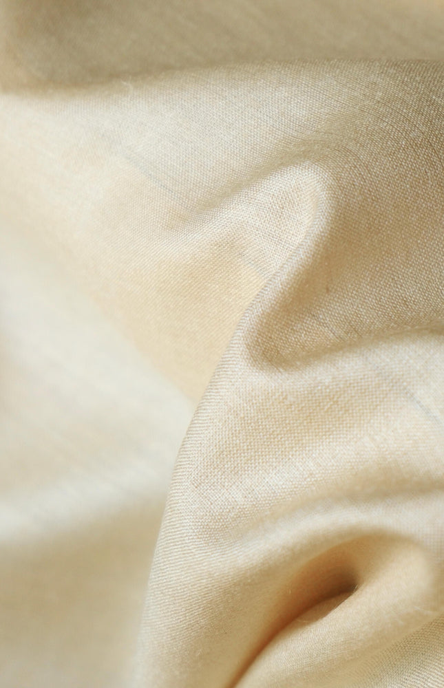 Assamese Handwoven Moonga Silk Fabric | Natural Golden Mulberry Silk | 44” Wide | 90 GSM