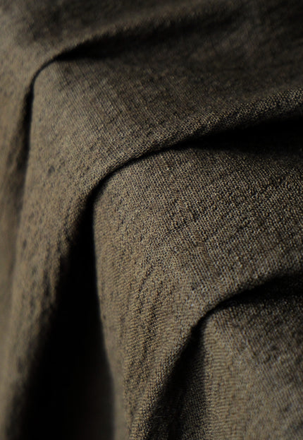 Linen-Merino Wool Spandex Stretch Fabric, 38" Wide, 200 GSM (2-Way Stretch)