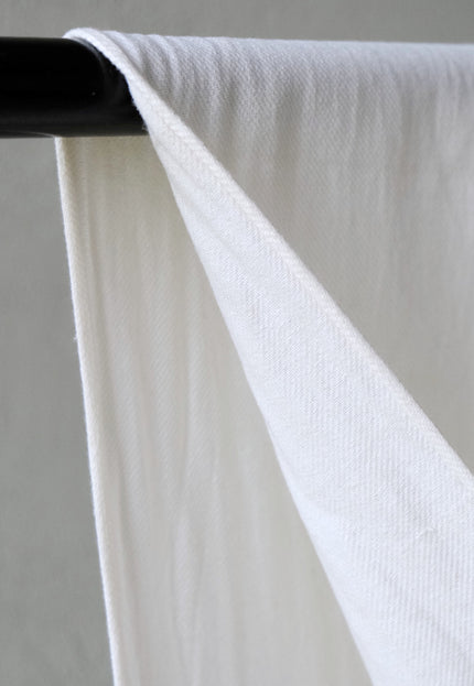 Merino Wool Cotton Twill Fabric, 150 GSM Lightweight Blend, 50” Wide