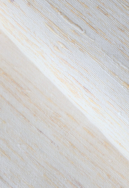 Handwoven Eri Silk Fabric by the Yard | Natural Ivory Peace Silk | 44” Wide | 220 GSM