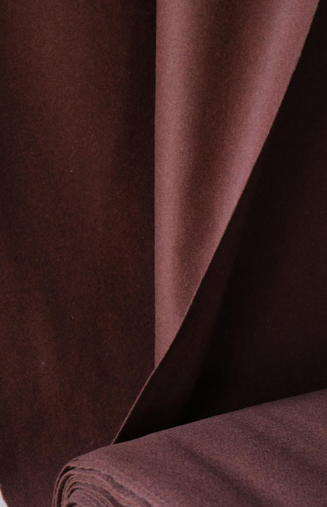 Worstead-style Boiled Pure Wool Fabric, 56" Wide, 390 GSM (Deep Tan)