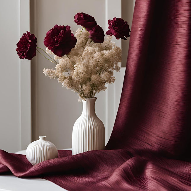 Tissu en soie brute de mûrier vibrant au mètre, 44 pouces de large, 180 g/m²